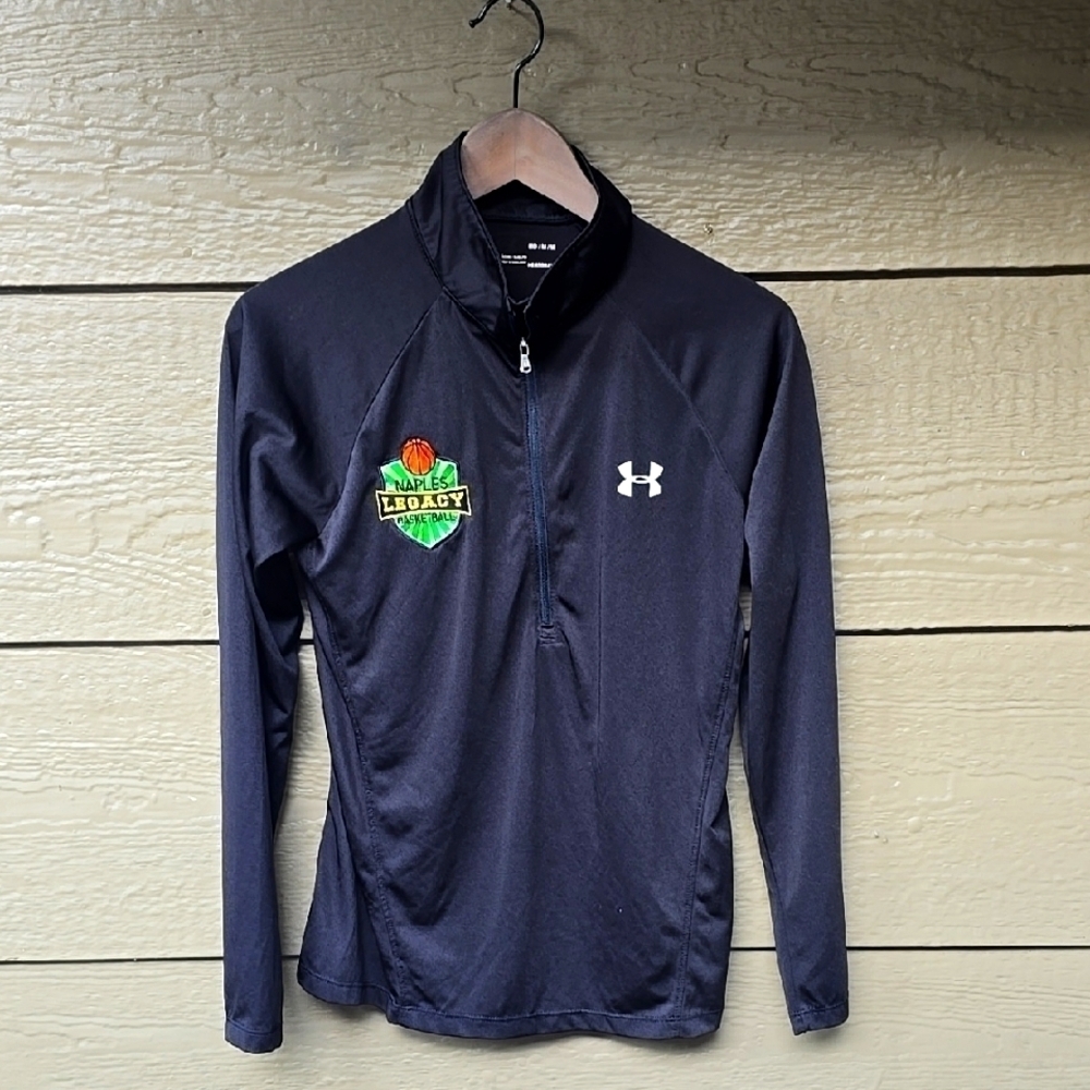 Under Armor Heatgear Naples Legacy Basketball Women's Quarter Zip Pullover M